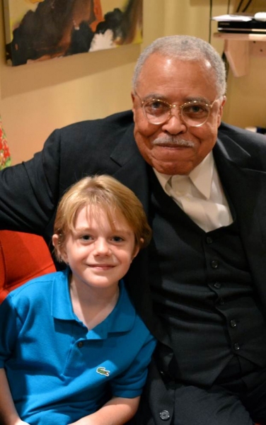 Max Page and James Earl Jones Photo