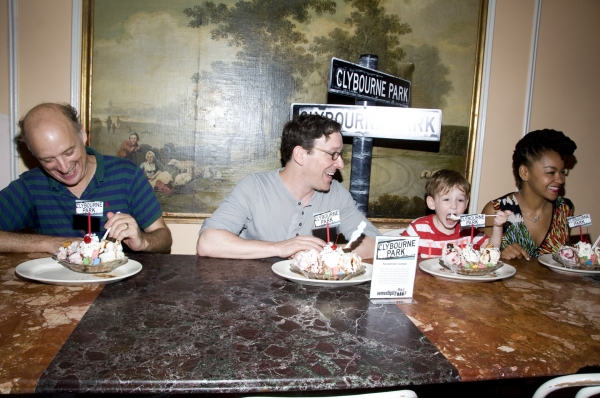 Photo Flash: CLYBOURNE PARK Cast Visits Serendipity 3! Image