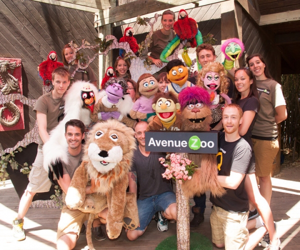 Photo Flash: AVENUE Q Visits AVENUE ZOO at the Bronx Zoo Image