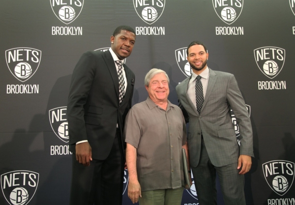 Photo Flash: BP Markowitz Welcomes Joe Johnson and Deron Williams at Brooklyn Nets Pep Rally Image