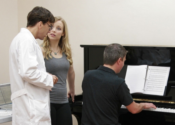 Michael Andrew and Marissa McGowan with Conductor Stephen Kummer Photo