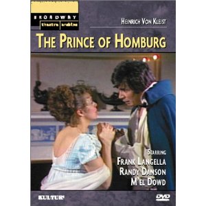 The Prince of Homburg - Broadway Musical on DVD Blu-ray 1974 Cover Art
